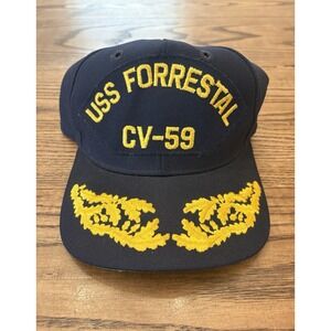 New Era Pro Model USS‎ Forrestal Snapback Hat CV-59 USA Military Small/Medium
